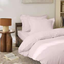 Percale de coton uni 80 fils/cm² Rose