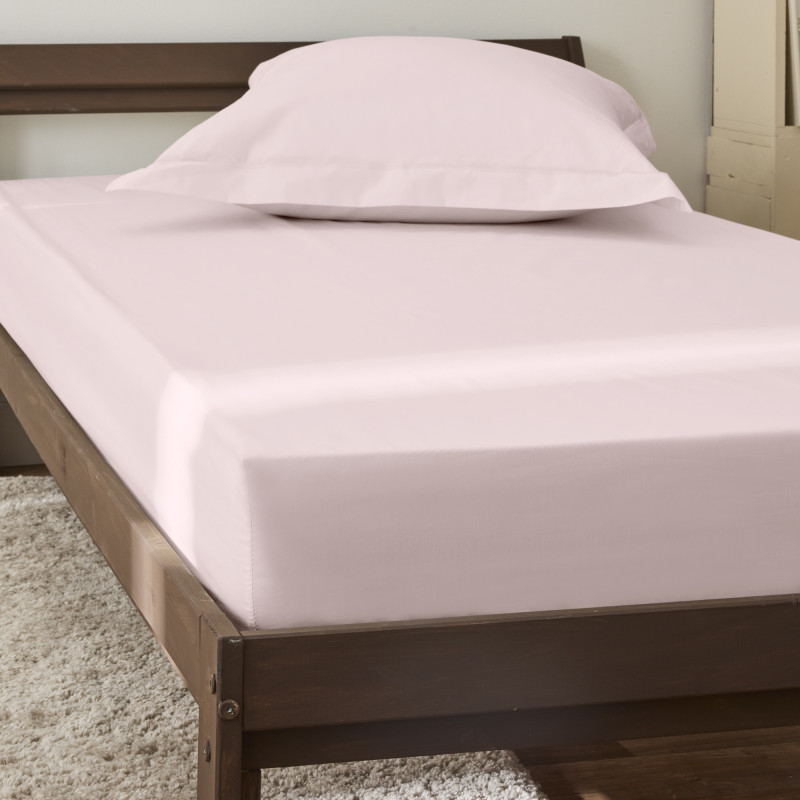 Percale de coton uni 80 fils/cm² Rose
