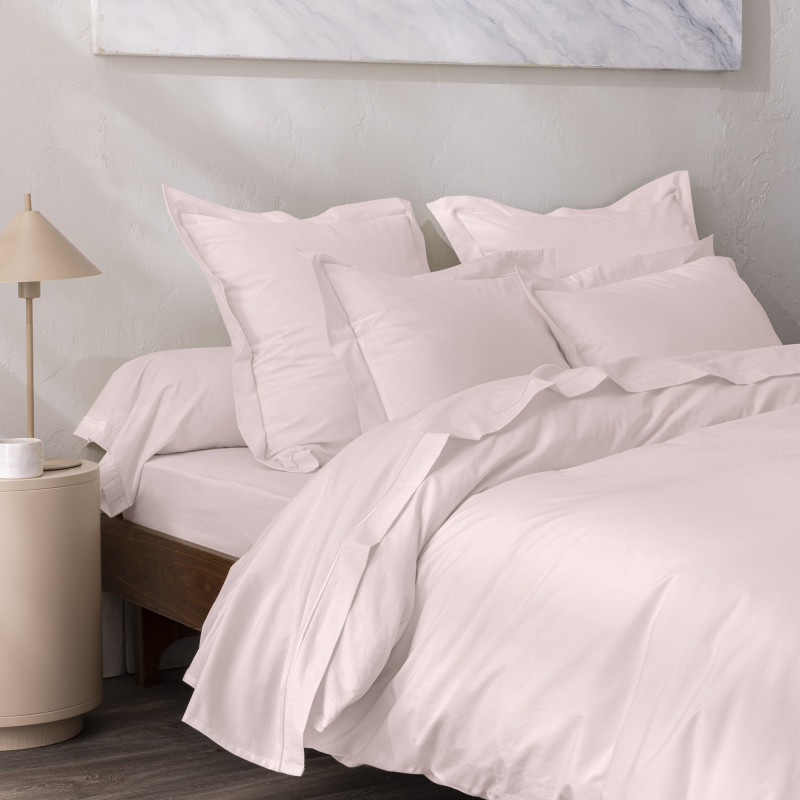 Percale de coton uni 80 fils/cm² Rose