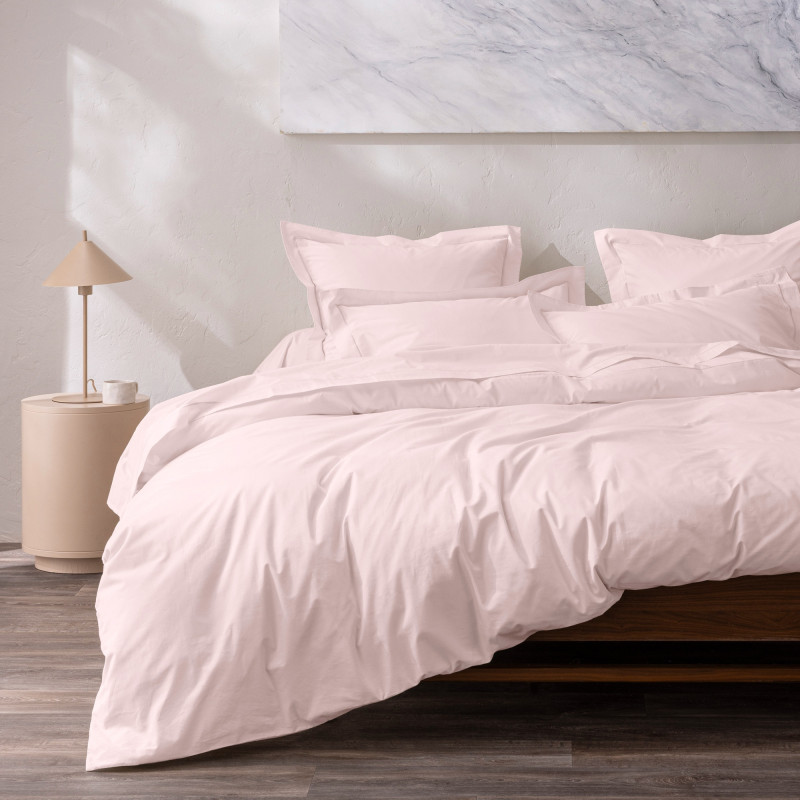 Percale de coton uni 80 fils/cm² Rose