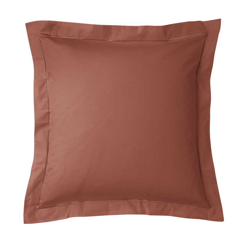 Percale de coton uni 80 fils/cm² Terracotta