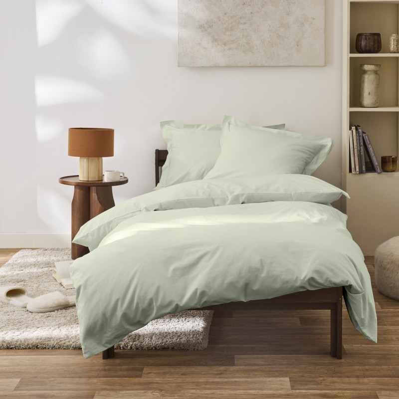 Percale de coton uni 80 fils/cm² Vert d'eau