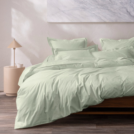 Percale de coton uni 80 fils/cm² Vert d'eau