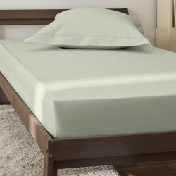 Percale de coton uni 80 fils/cm² Vert d'eau