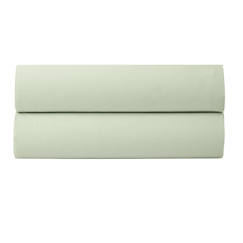 Percale de coton uni 80 fils/cm² Vert d'eau
