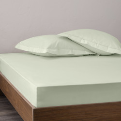 Percale de coton uni 80 fils/cm² Vert d'eau