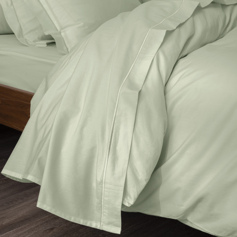 Percale de coton uni 80 fils/cm² Vert d'eau