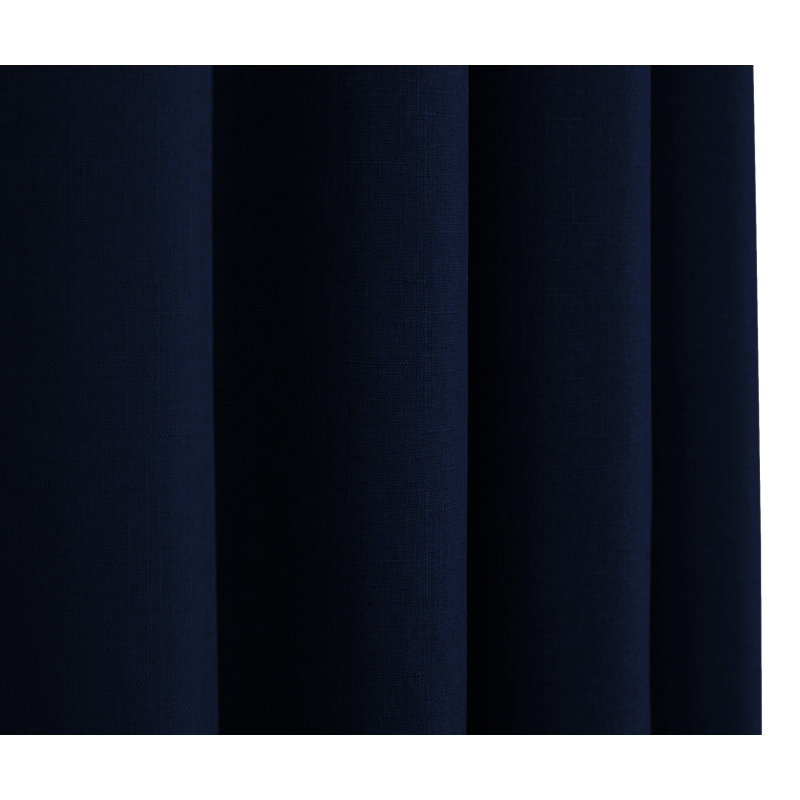 Rideaux Effet lin Bleu Nuit