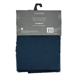 Rideaux Effet lin Bleu Nuit