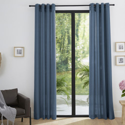 Rideaux Effet lin Bleuet