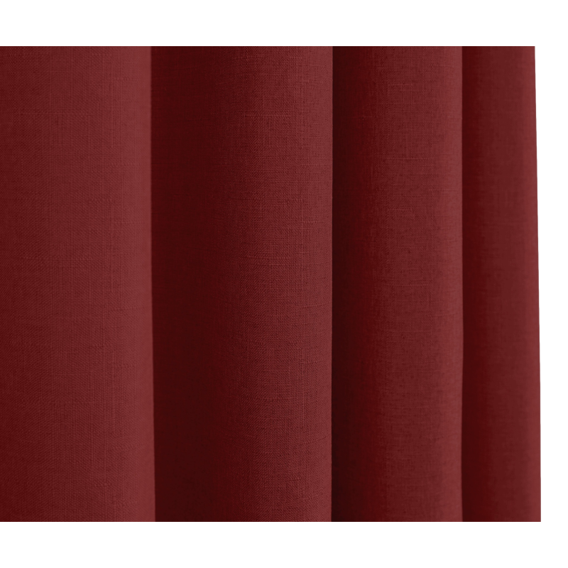 Rideaux Effet lin Cerise
