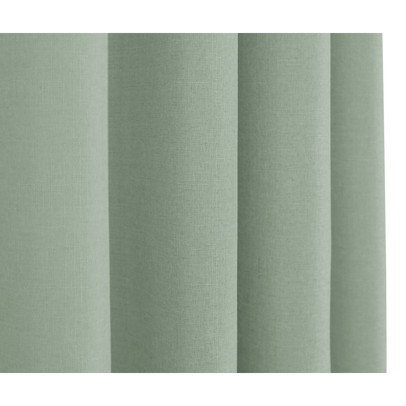 Rideaux Effet lin Menthe