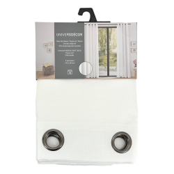 Rideaux Effet lin Neige