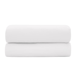 Satin de coton 120 fils/cm² Blanc