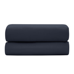 Satin de coton 120 fils/cm² Bleu velours