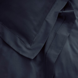 Satin de coton 120 fils/cm² Bleu velours