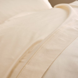 Satin de coton 120 fils/cm² Creme