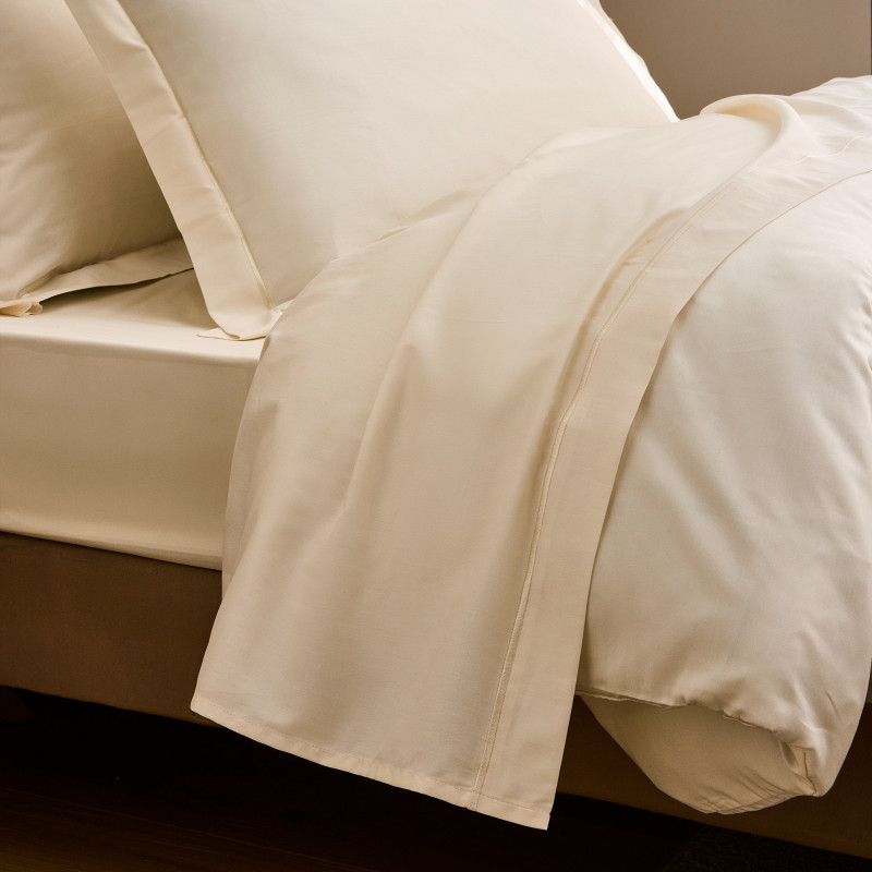 Satin de coton 120 fils/cm² Creme