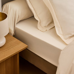 Satin de coton 120 fils/cm² Creme