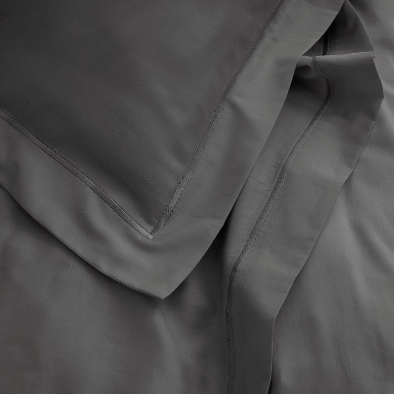 Satin de coton 120 fils/cm² Graphite