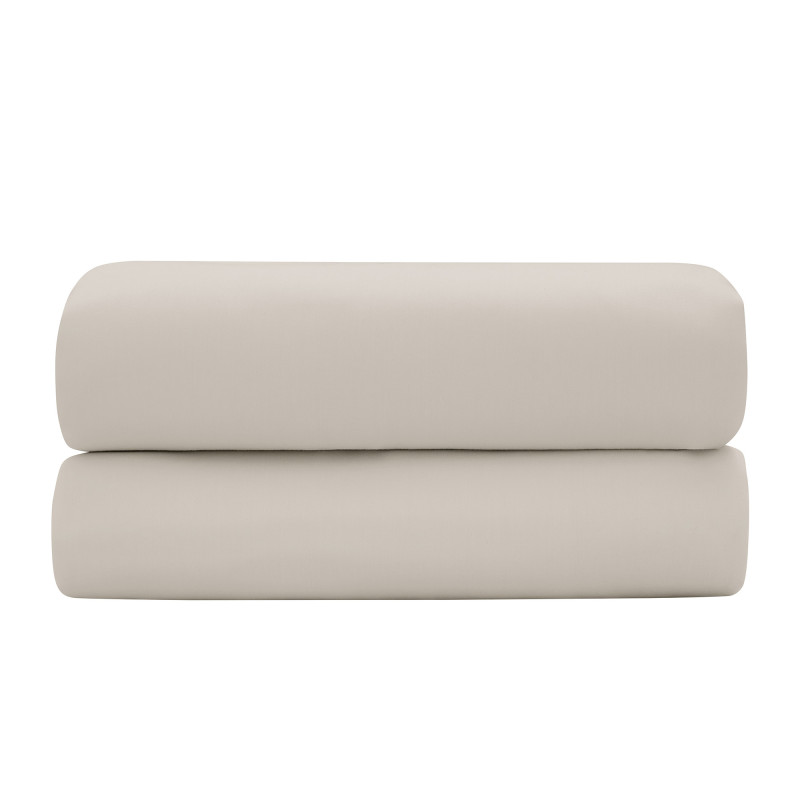 Satin de coton 120 fils/cm² Sable