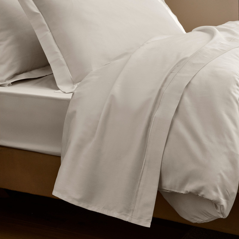 Satin de coton 120 fils/cm² Sable