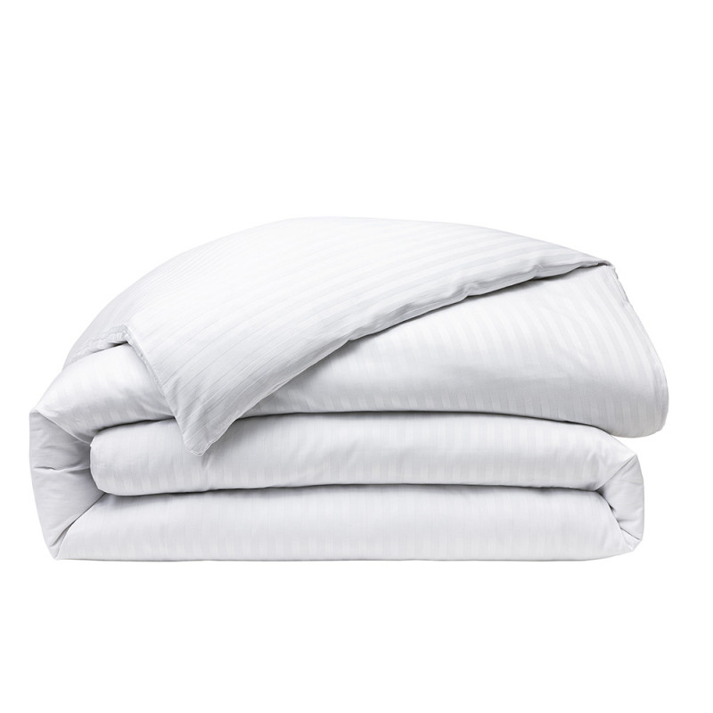 Satin de coton Peigné 120 fils/cm² avec fines rayures