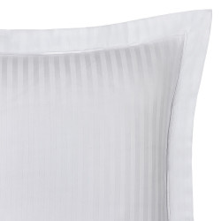 Satin de coton Peigné 120 fils/cm² avec fines rayures