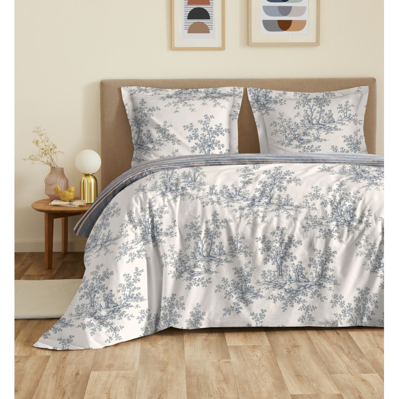 Collection "Anaëlle" Jardin Francais Bleu