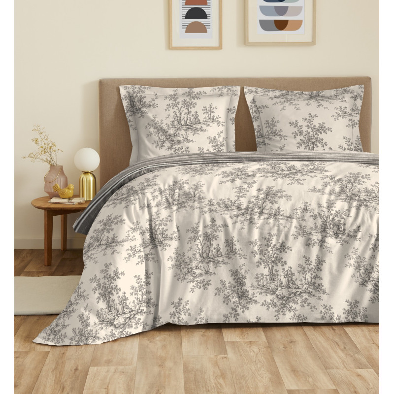 Collection "Anaëlle" Jardin Francais Gris